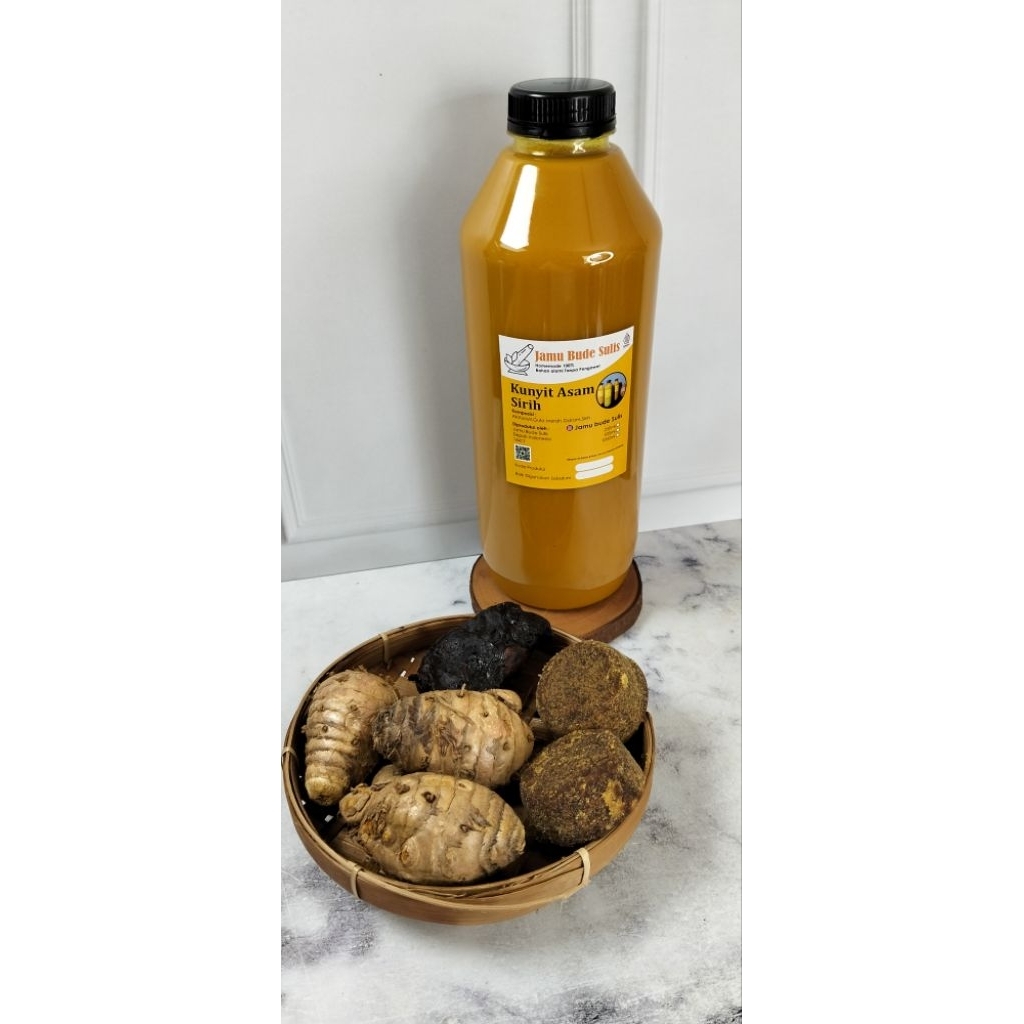 

jamu kunyit asam sirih 1Liter /Jamu bude sulis