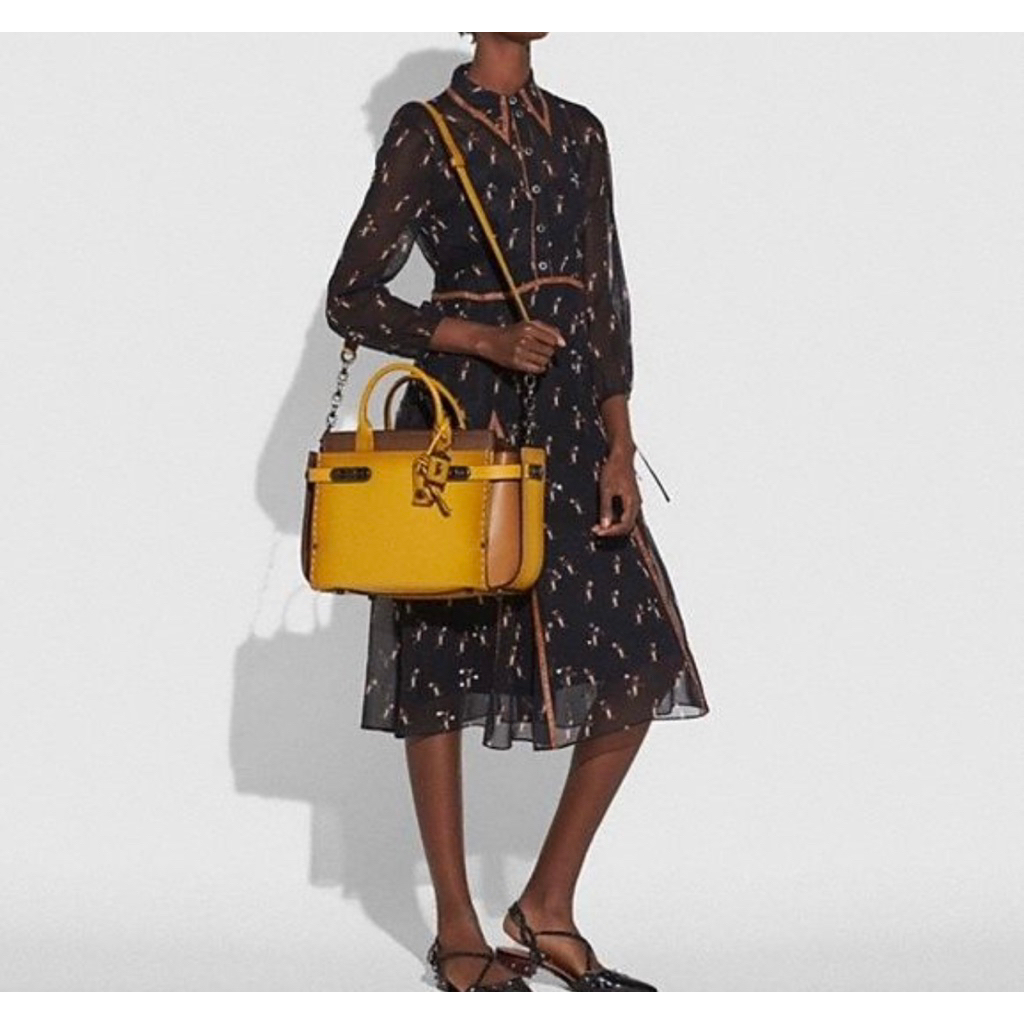 Coach Double Swagger in colorblock