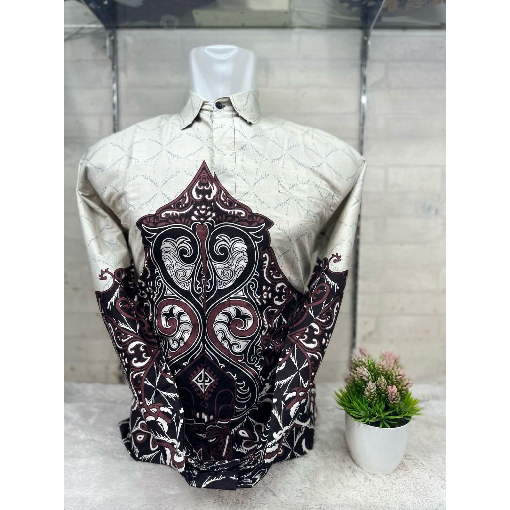 Batik Premium Long Sleeve IIN COLLECTION || White