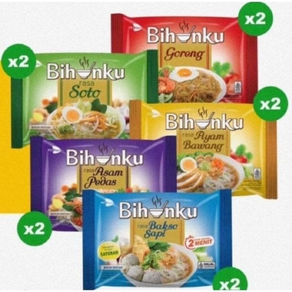 

[MS] (DAPAT 10 PCS) MIE BIHUNKU ANEKA RASA