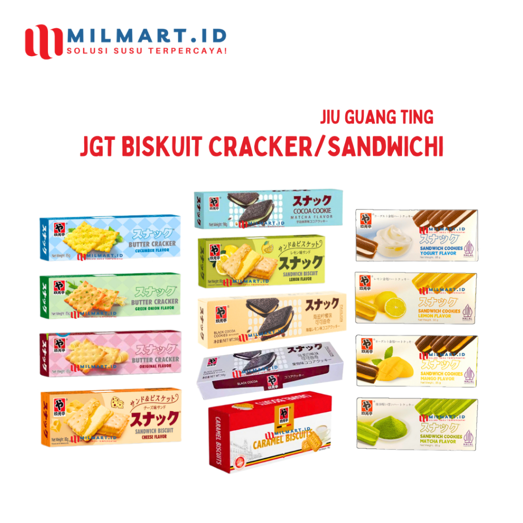 

JGT JIU GUANG TING BISKUIT SANDWICHI COOKIES CRACKER MAKANAN CAMILAN