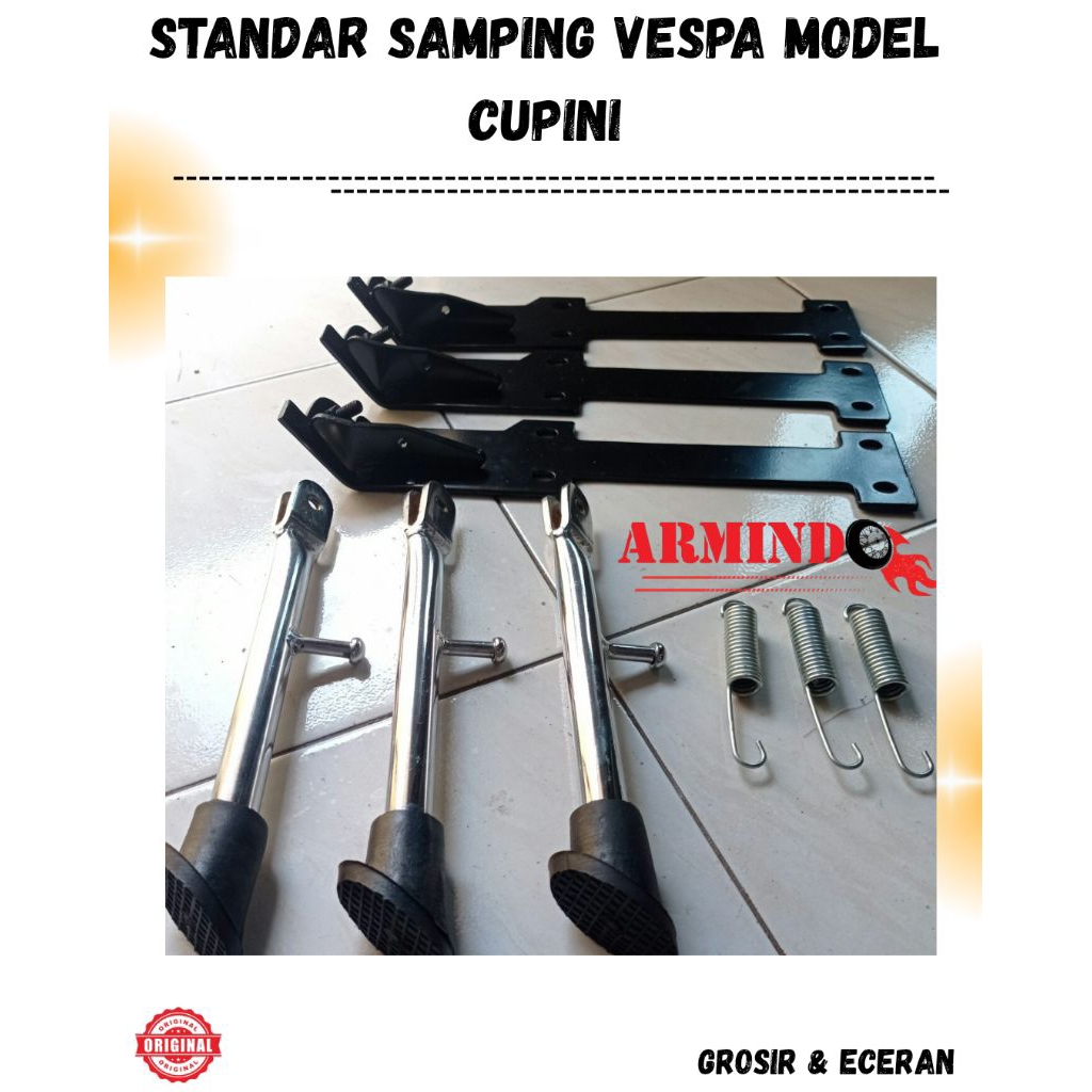 Standar samping Vespa model CUPINI Ring 10 standar samping Vespa super sprint PX All Vespa series