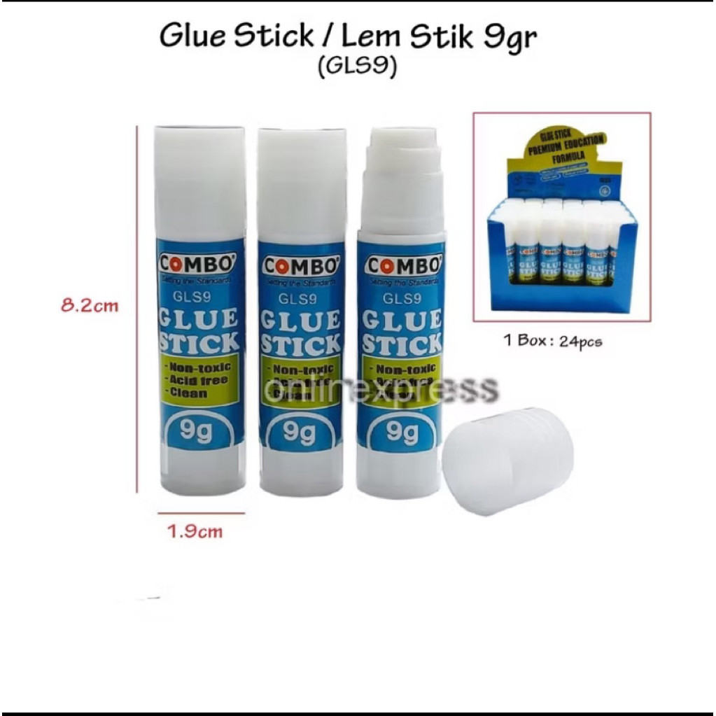 

Lem Glue Stick / Lem Kertas / Combo Lem Glue Stick 9 Gr