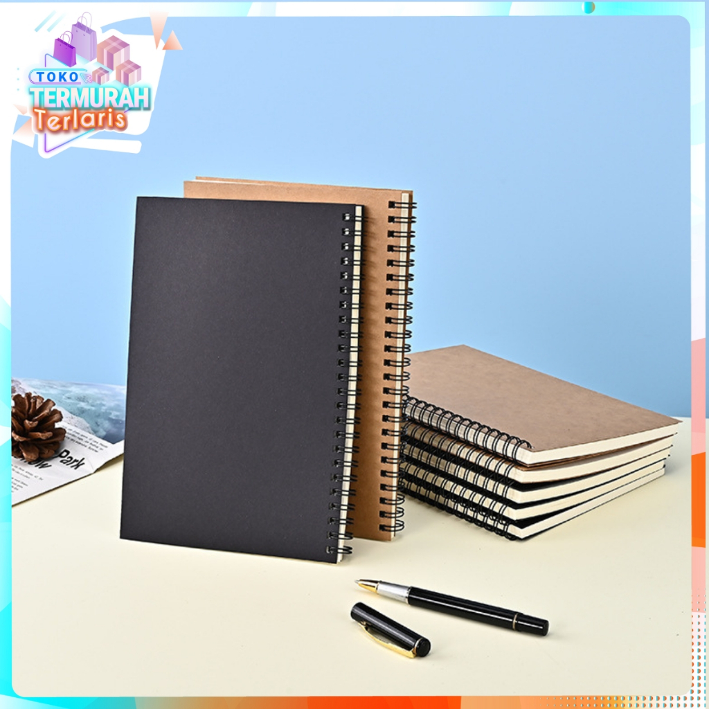 

TTT Buku Tulis Catatan Notebook Jurnal isi 50 Lembar Cover Transparan Blank Spiral Notebook Transparant