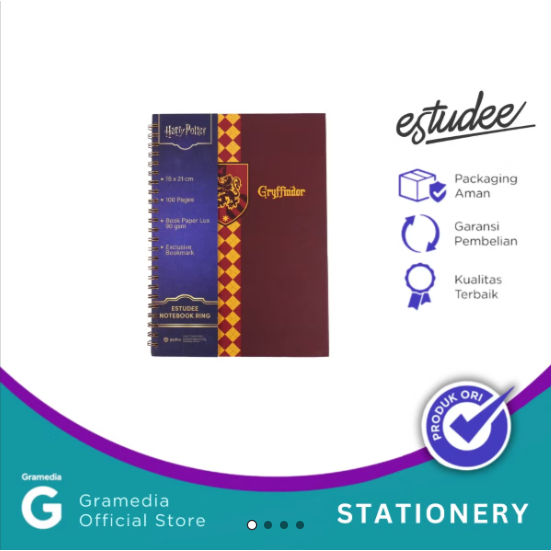 

Gramedia Bengkulu - Estudee Notebook A5 Harry Potter Gryffindor