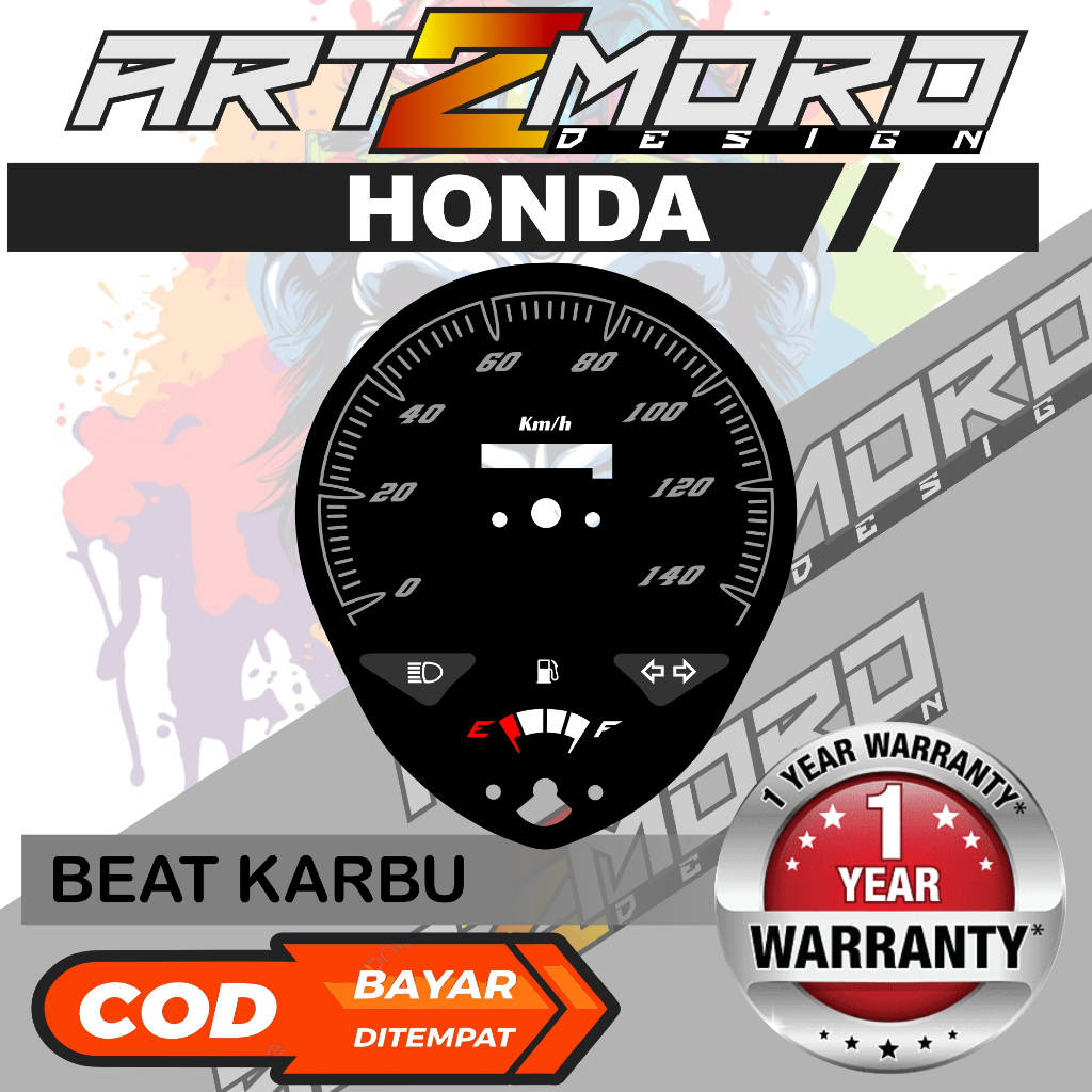 PAPAN SPEEDOMETER CUSTOM HONDA BEAT KARBU