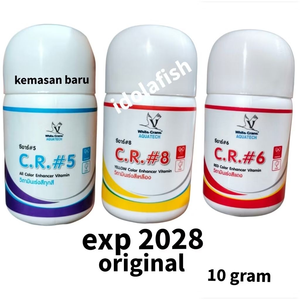 cr5 cr6 cr8 color rich 10 gram  vitamin pewarna arwana diskes.louhan