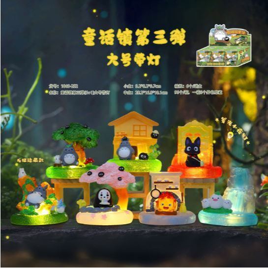 Blind box Figure Pohon Trees Totoro Jiji Kaonashi Studio Ghibli Kiki's Delivery Service Spirited Awa