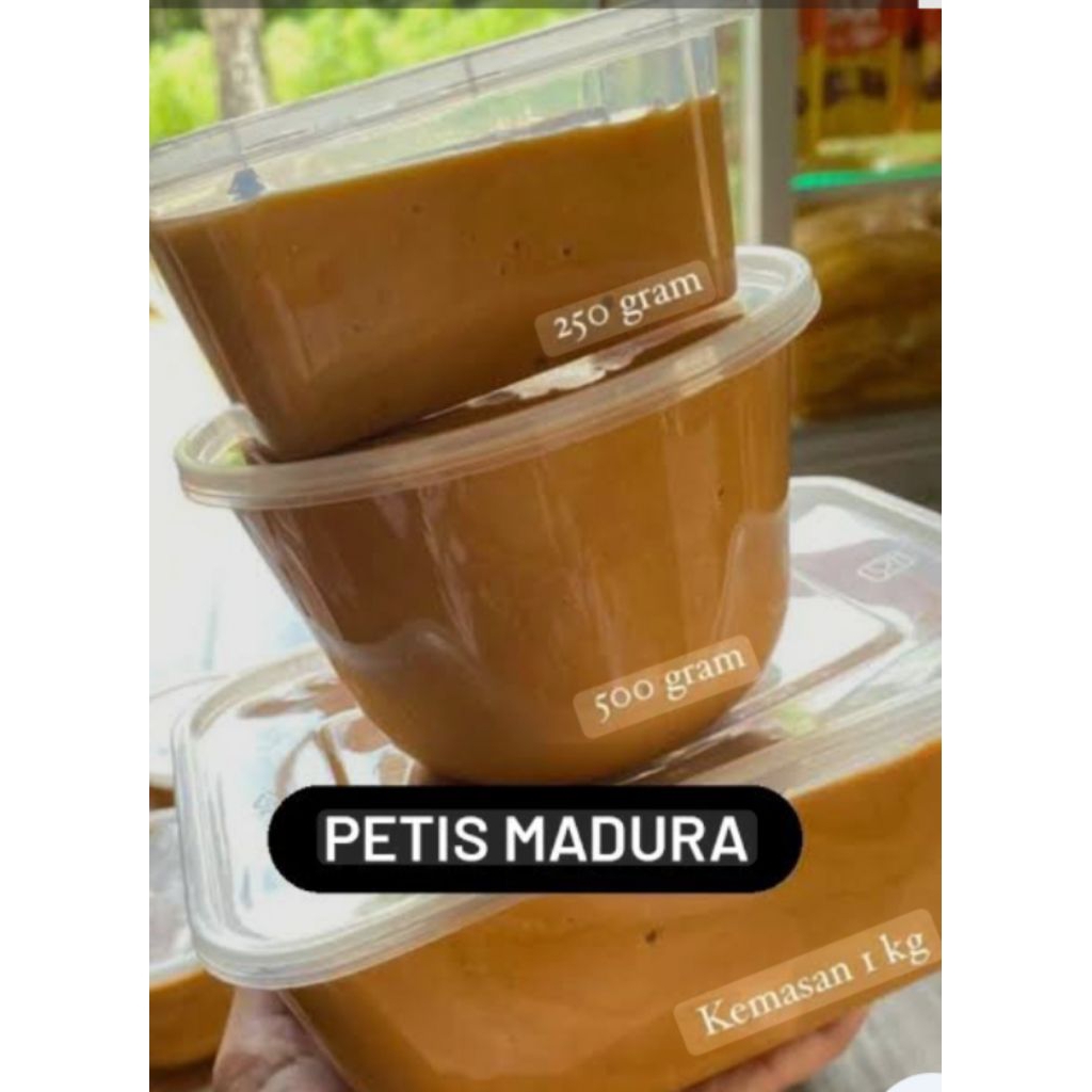 

petis Madura asli Dengan citarasa yg sudah di sesuaikan dengan selera orang Indonesia