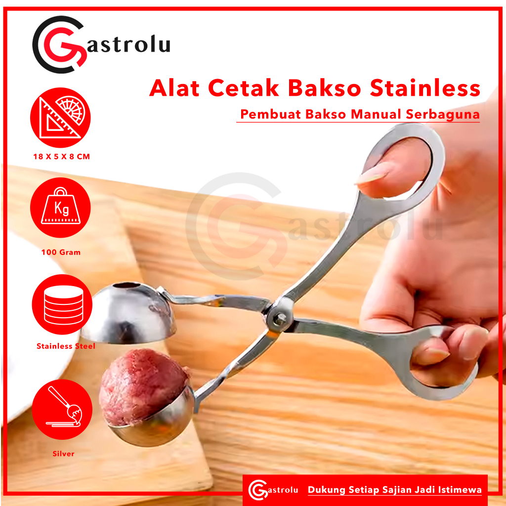 Alat Cetak Bakso Stainless – Pembuat Bakso Manual Serbaguna besar