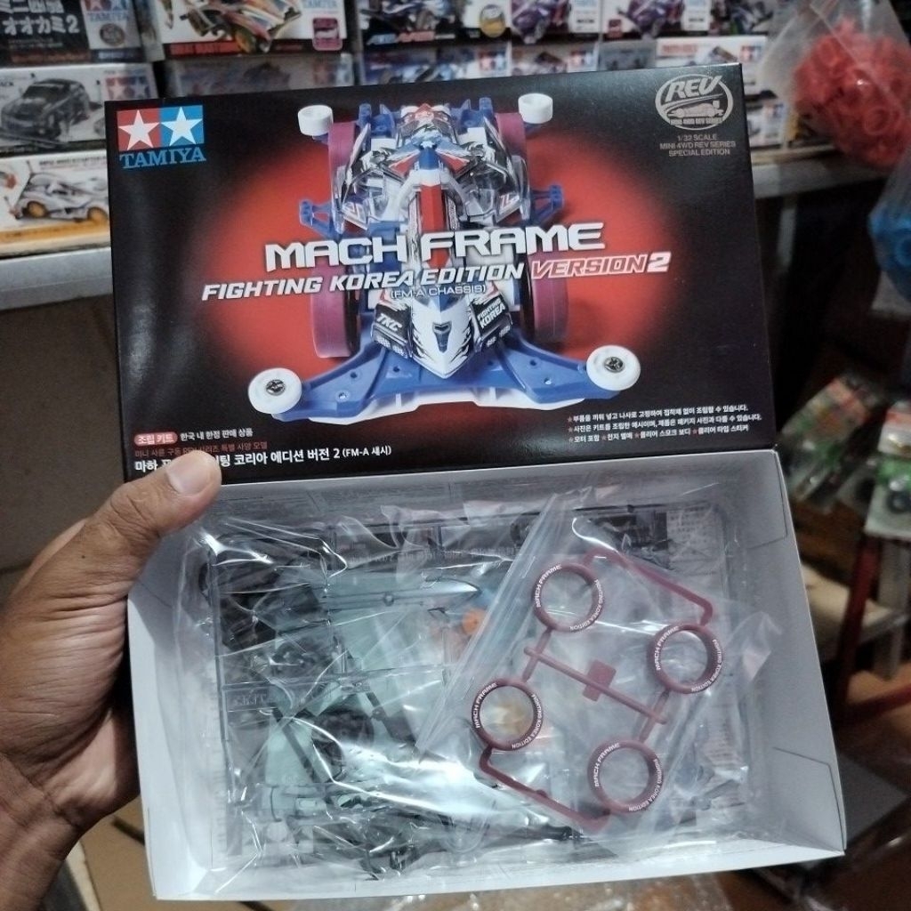 TAMIYA 92451 MACH FRAME FIGHTING KOREA EDITION VERSION 2 ( MINUS/TANPA CHASSIS Gearbox dan akar )
