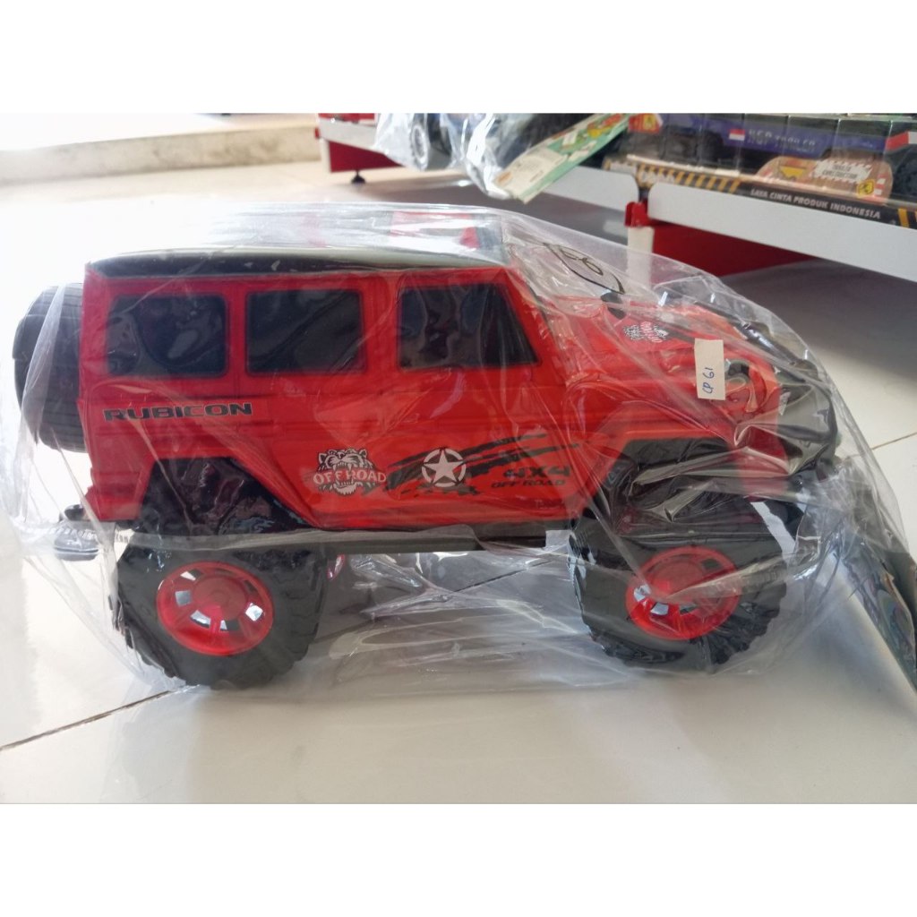 MAINAN ANAK LAKI-LAKI JEEP RUBICON MERAH HITAM CD6095