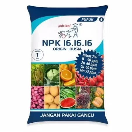 Pupuk NPK Pak Tani 16 - 16 - 16