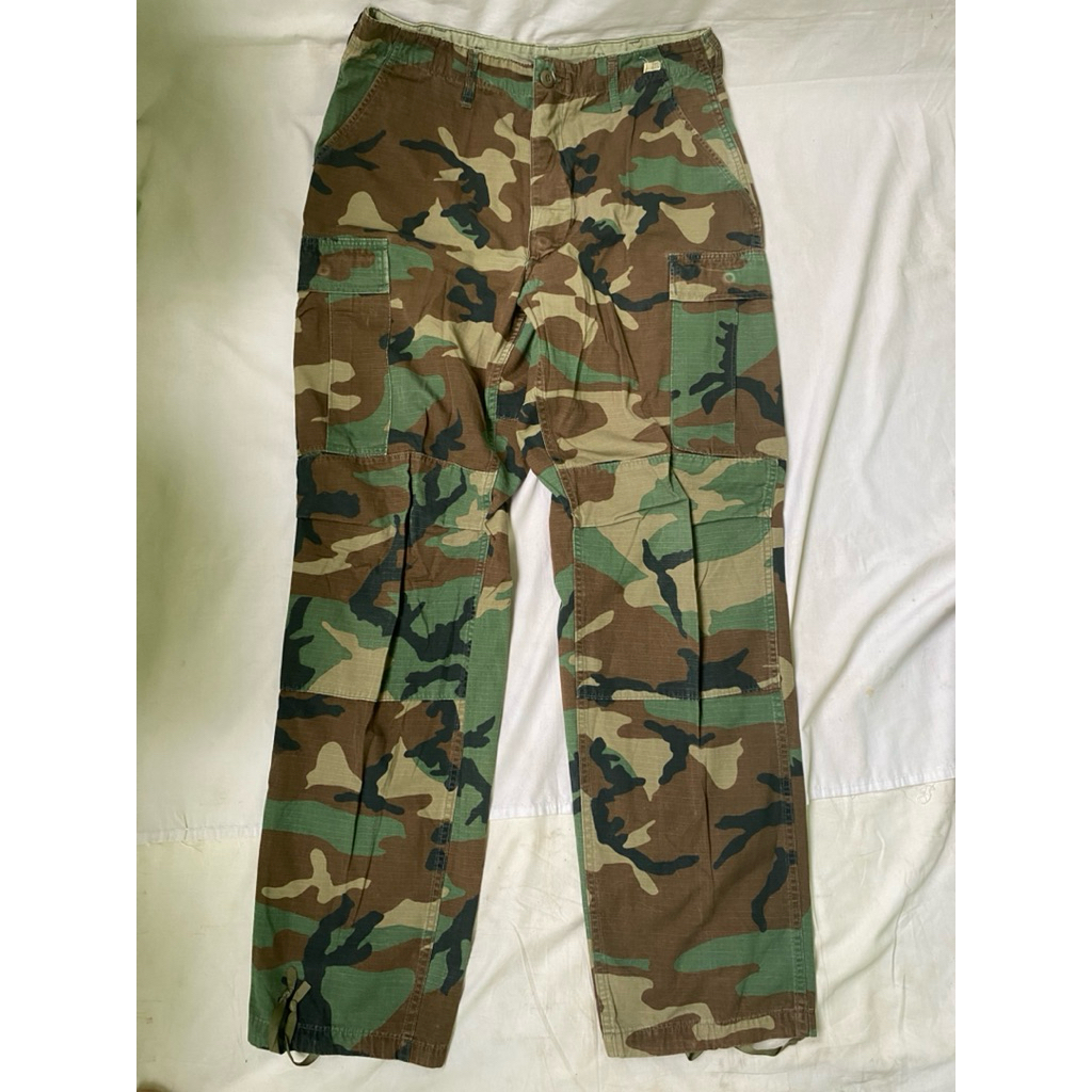 Celana Trousers Kargo Loreng Woodland Tentara Amerika US Army
