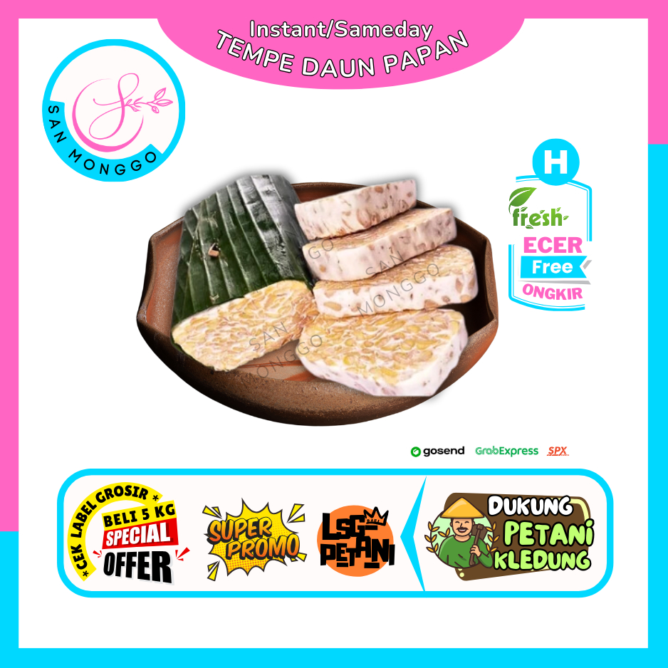 

Sanmonggoo >> Tempe Daun Papan -- Hasil Bumi Sindoro Sumbing Ecer (H)