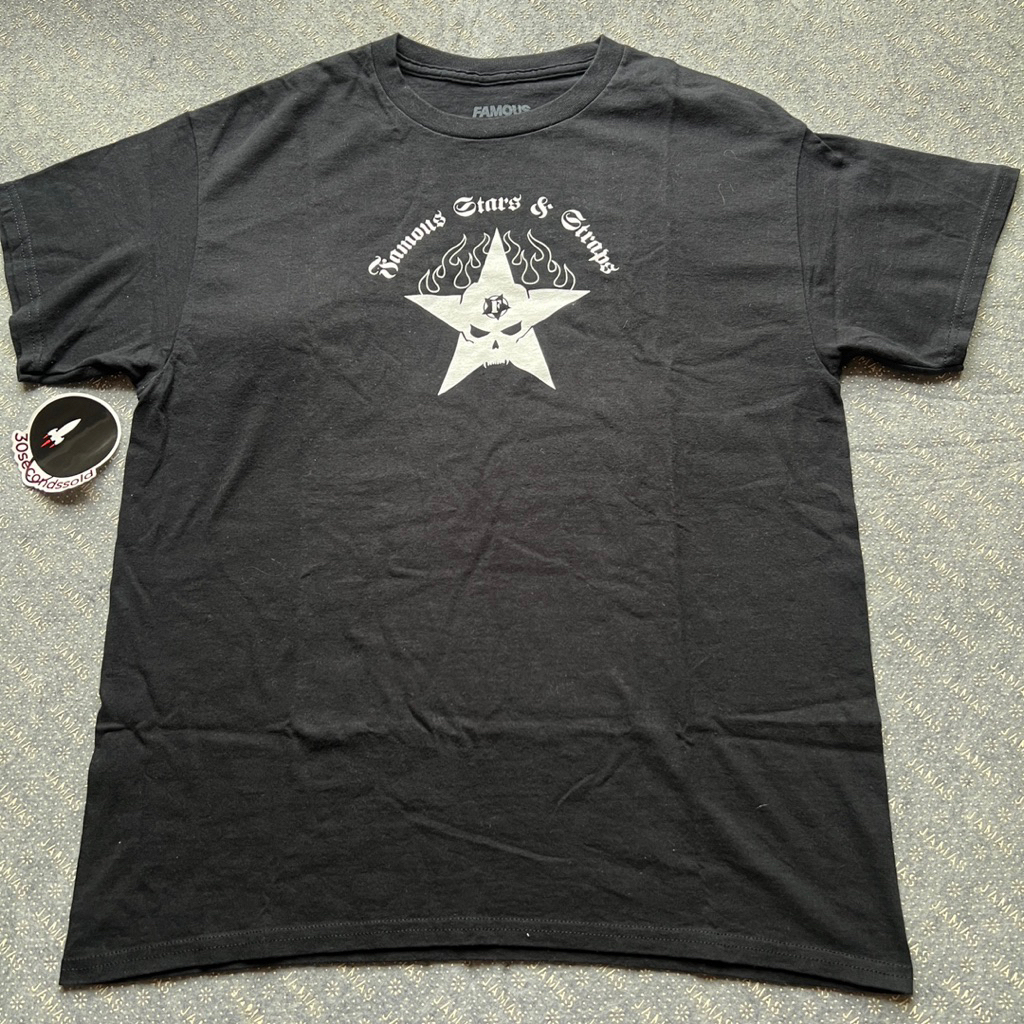 Famous Stars and Straps dirty black t shirt
