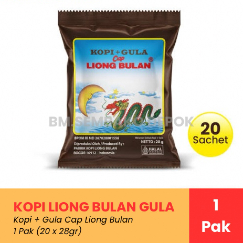 

Kopi Liong Gula 1 Pak / Kopi Cap Liong 1 Pak / Kopi Liong Depok