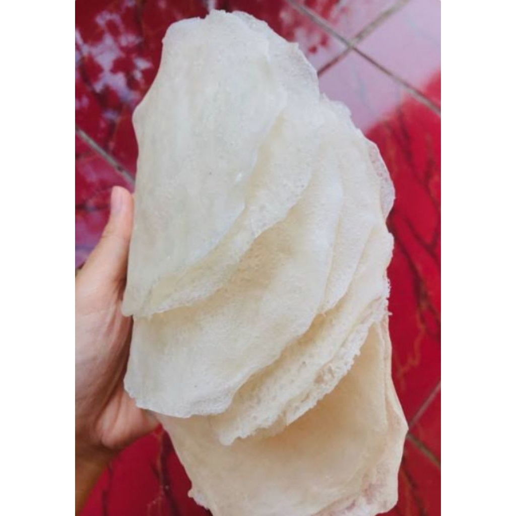 

Kerupuk aci mentah/opak aci mentah siap goreng perbungkus