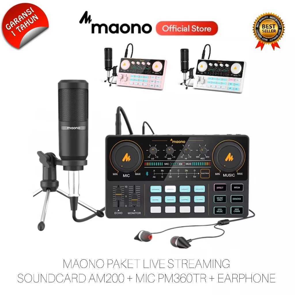 SOUNDCARD MAONO AM200 | Audio Podcast Live Streaming