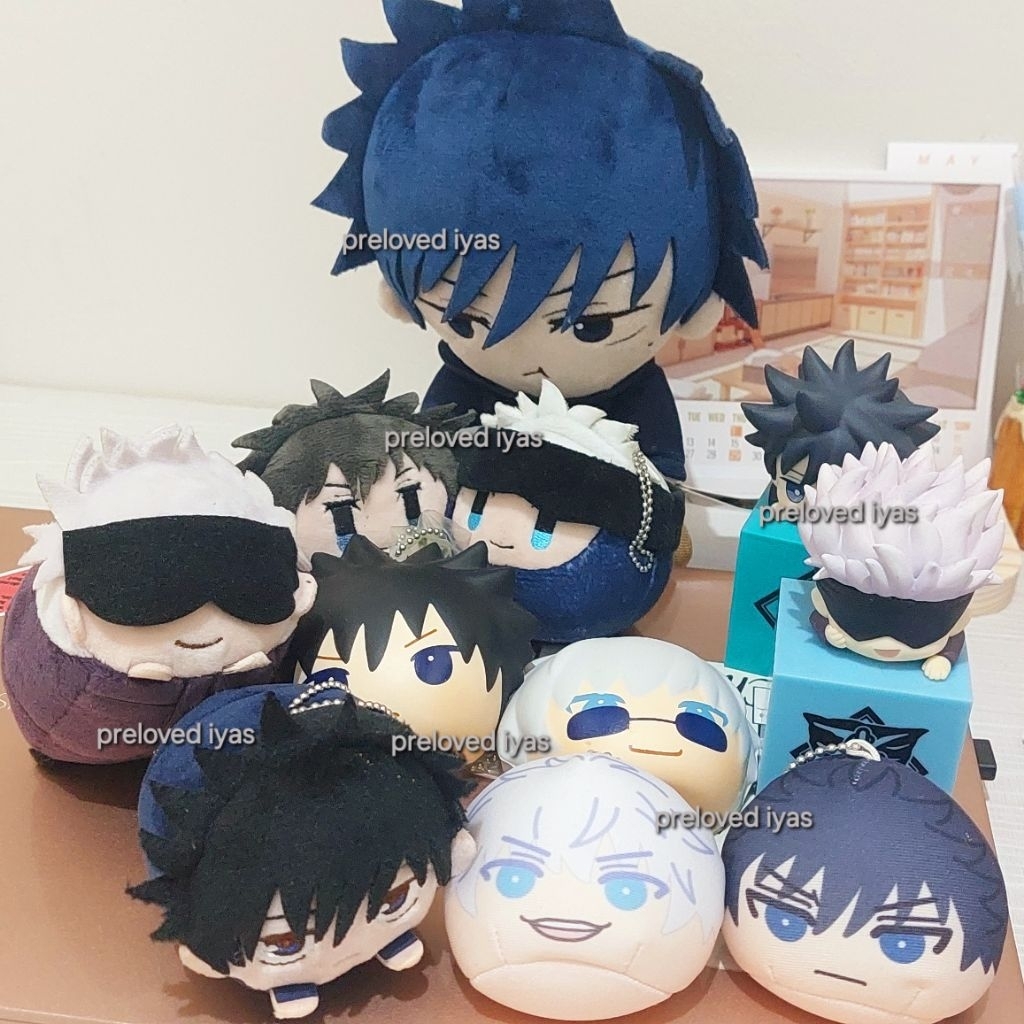 hikkake figure, omanjuu, fuka fuka bread, mochikororin, corocot, plush jujutsu kaisen (jjk) gojo sat