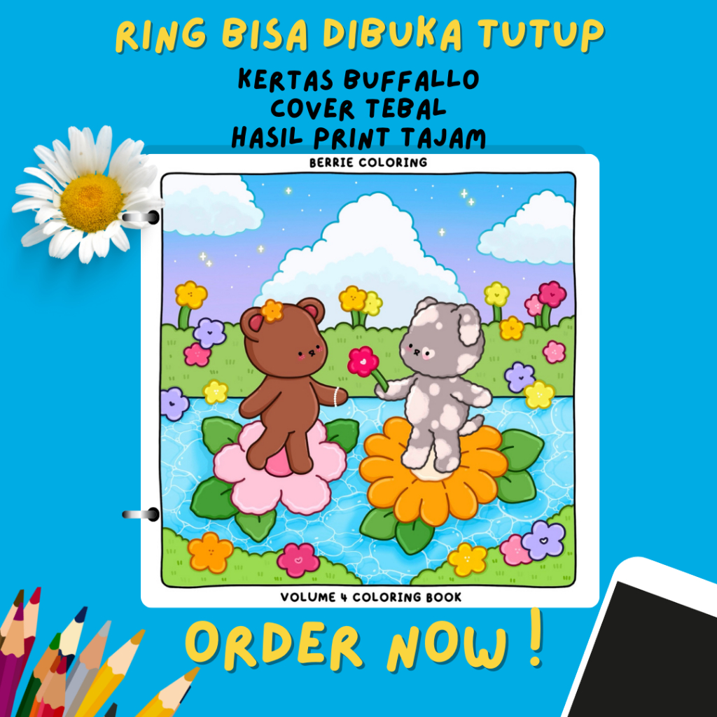 

UNOFFICIAL!! Buku Mewarnai - Berrie Coloring Vol. 4 Coloring Book untuk anak dan dewasa 35 halaman
