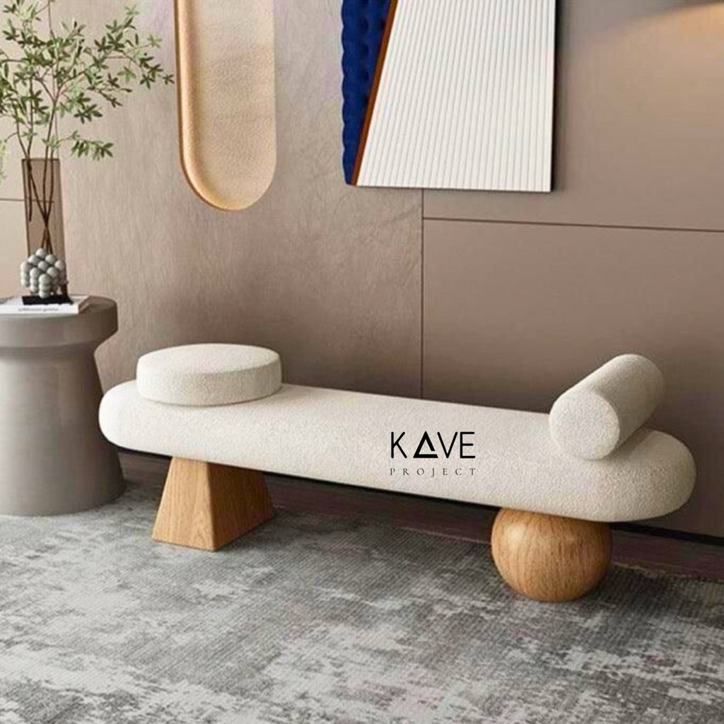 KAVE - Bangku Minimalis Jati Scandinavian - Bangku Scandinavian - Bangku Jati