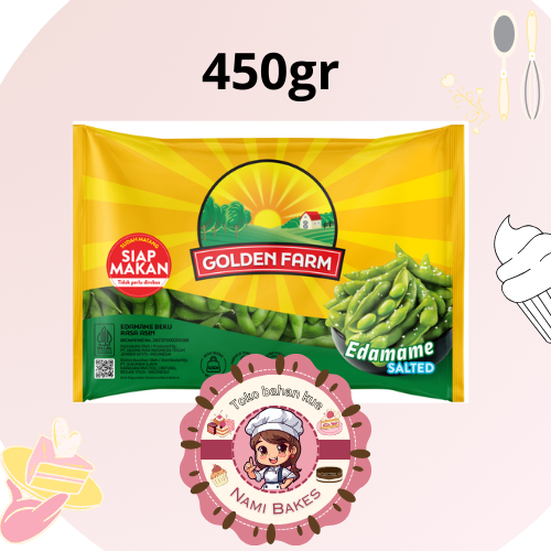 

Edamame Salted Golden Farm 450gr Kacang Kedelai Original