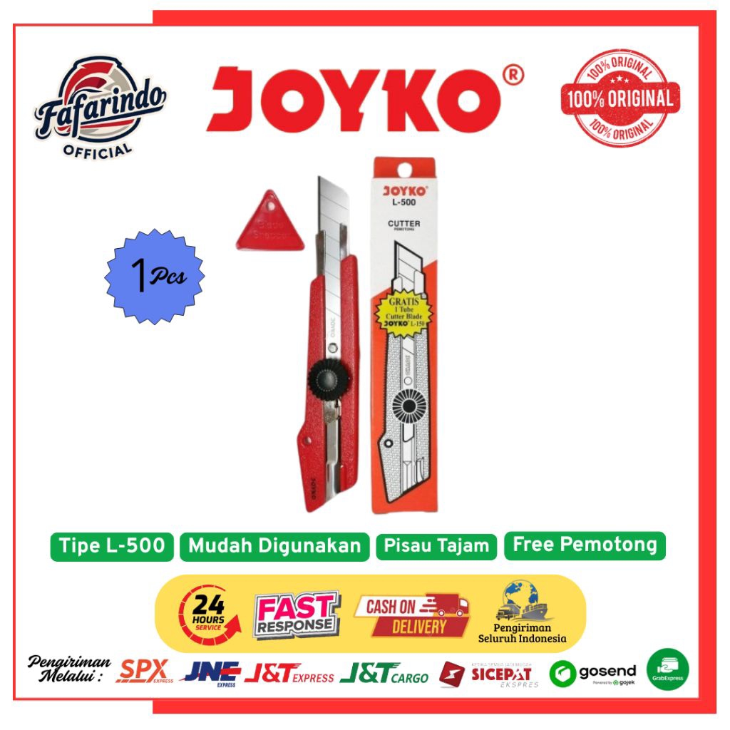 

Cutter Jokyo L-500 / Pisau Cutter / Alat Pemotong