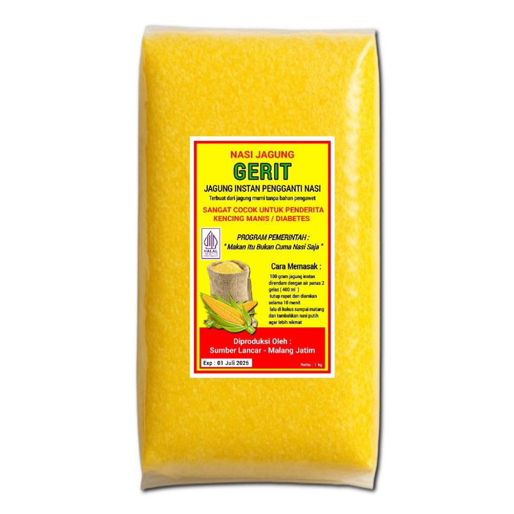 

Nasi Jagung Instan Nasi Ampok Pengganti Nasi Untuk Diet