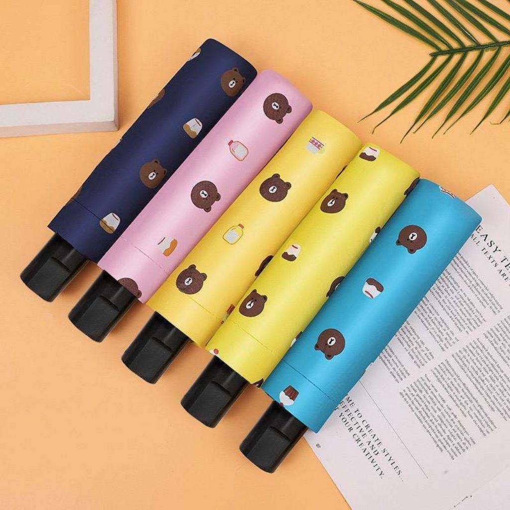 PAYUNG LIPAT 3D MOTIF BERUANG WARNA RANDOM