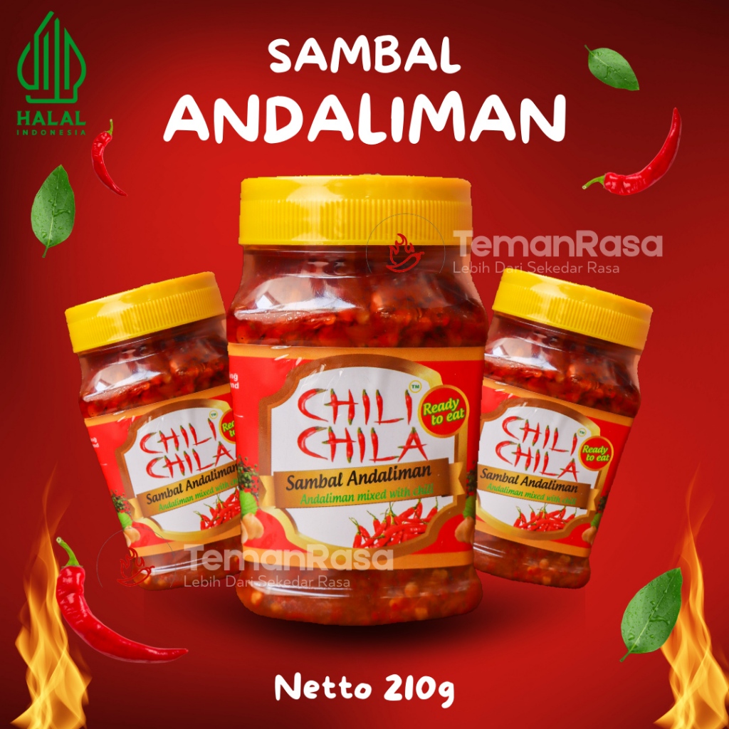 

Chili Chila Sambal Andaliman 210 gr – Sambal Rumahan Halal, Tanpa MSG
