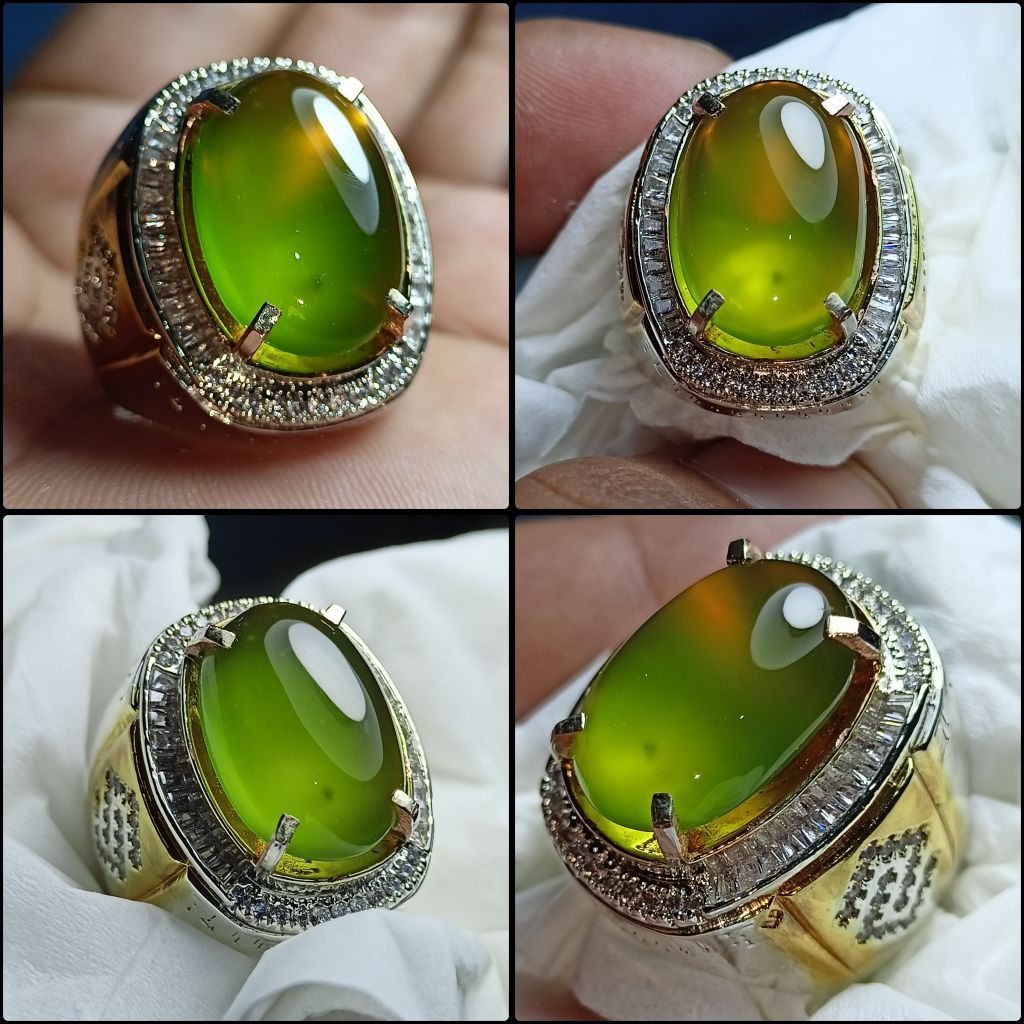 CINCIN BATU GIOK ACEH KRISTAL100%ORIGANAL