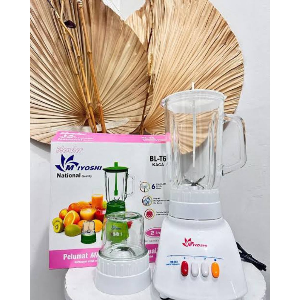 Blender National Quality Kapasitas 1 Liter | Blender Kaca 2in1 National Quality | Blender Viva | Ble