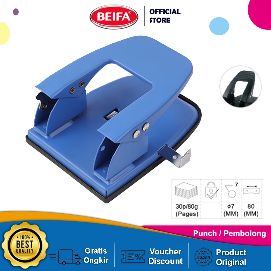 

Beifa Puncher FJ103 – Pembolong Kertas Metal Berkualitas, Ringan, Anti Karat