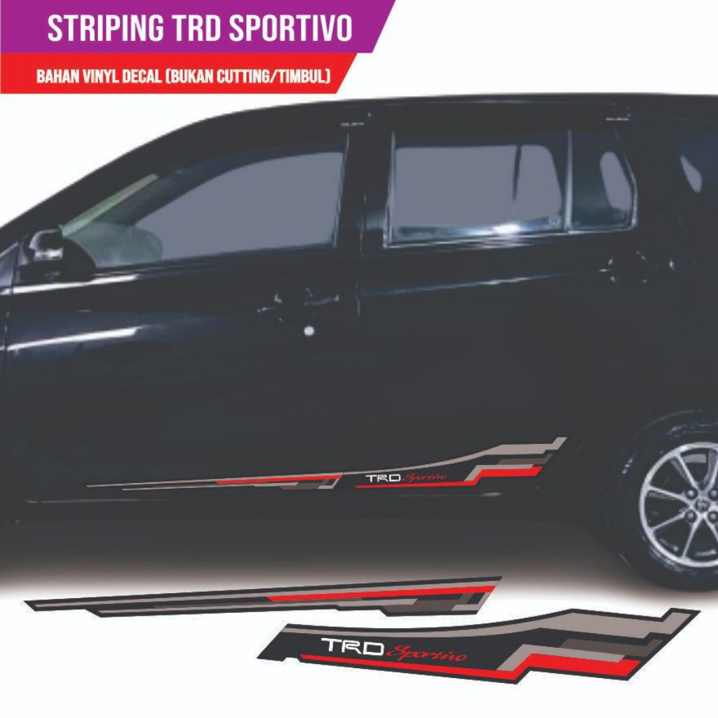Sticker mobil sigra calya trd Sportivo sticker minimalist mobil sigra calya terlaris stiker mobil si