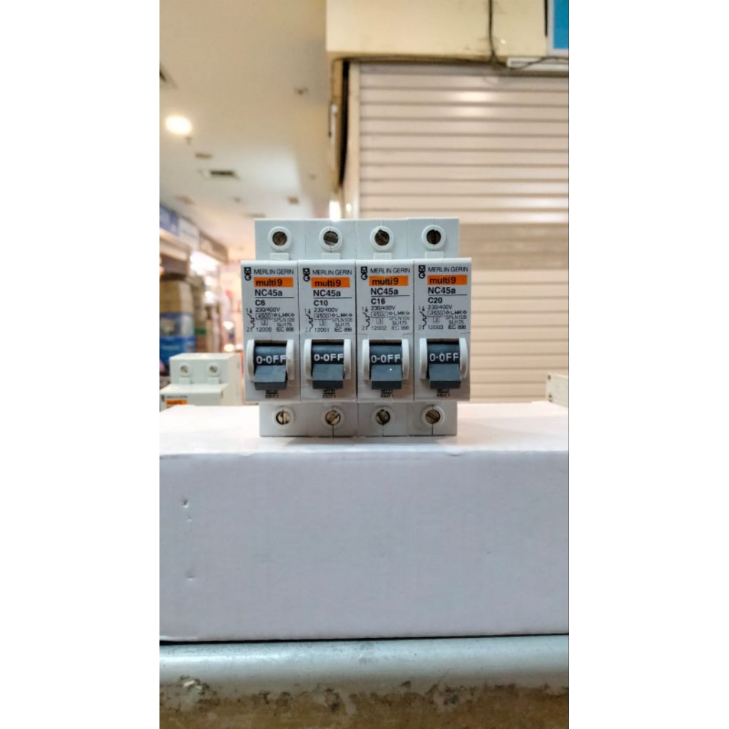MCB MERLIN GERIN NC45N/NC45a 1P 2A 4A 6A 10A 16A 20A 25A 32A 40A 50A 63A 1PHASE ORIGINAL