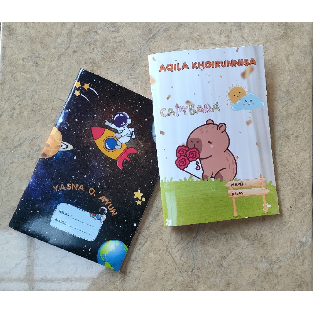 

Buku Tulis Unik Custom A5 Nama Isi 38lembar Bisa Req Motif Suka Suka