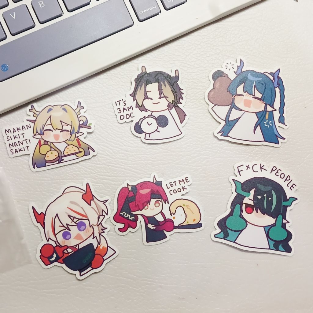

Arknights Sui siblings sticker pack fanmerch by Haru