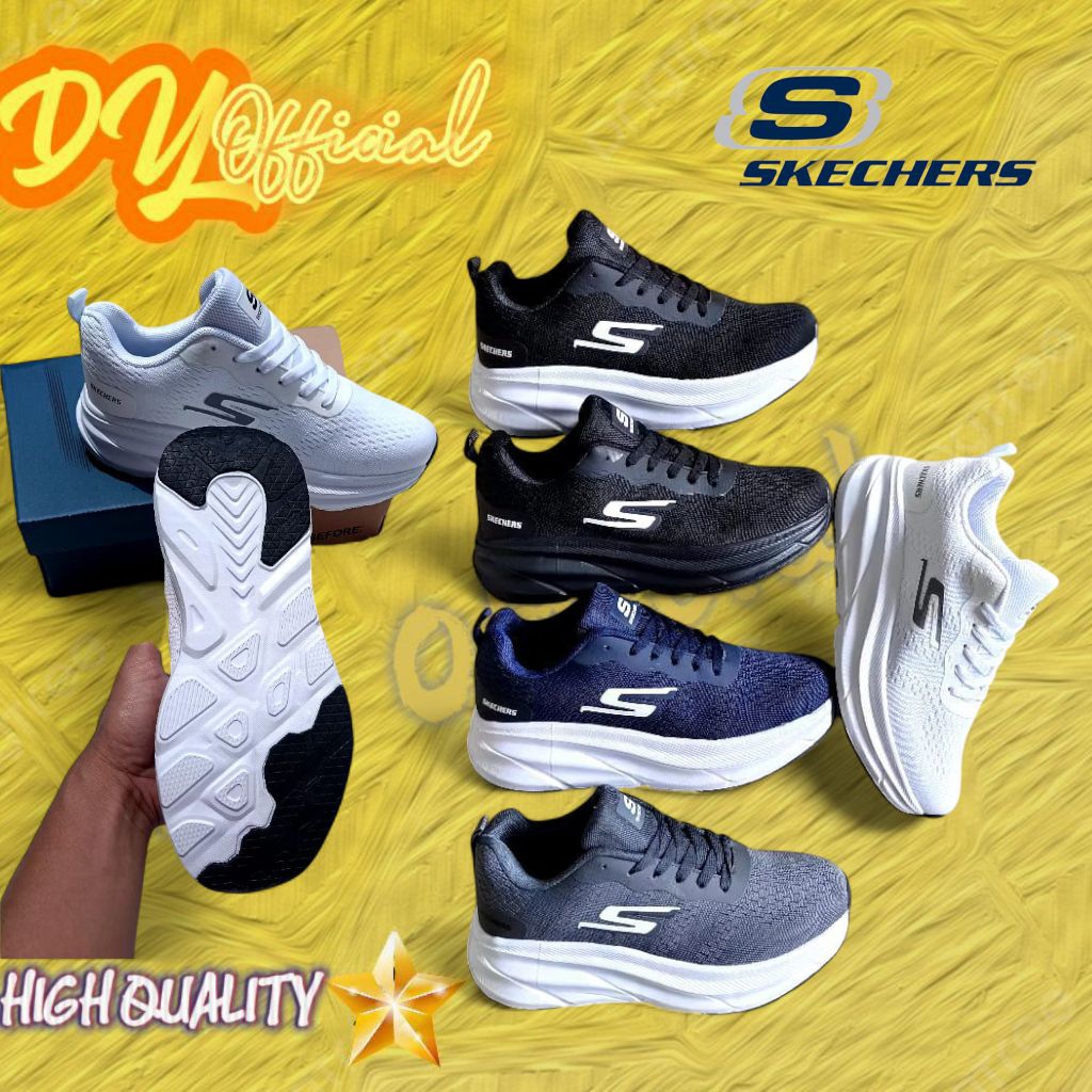 Skechers Go Run Unisex / Sepatu Wanita & Pria Sneakers / Impor Vietnam