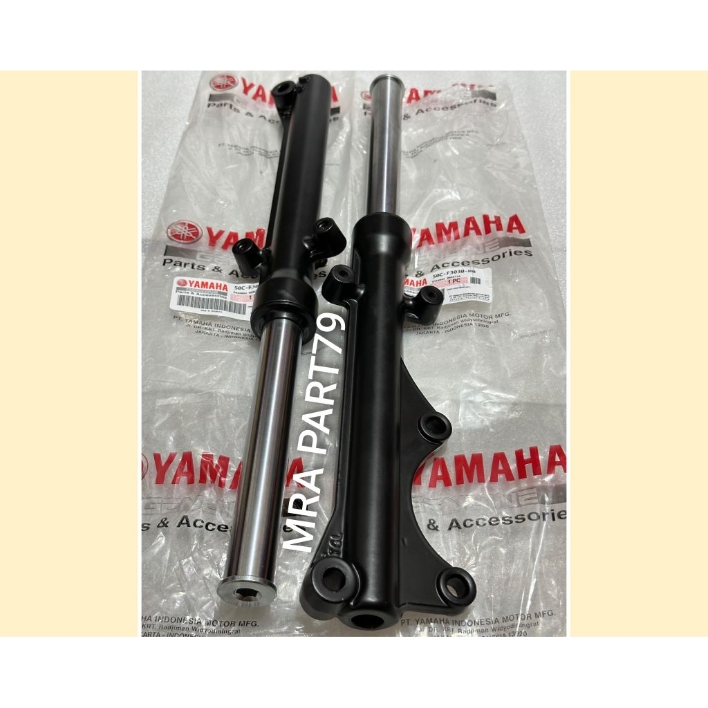 AS SHOCK TABUNG DEPAN 5OC 2PCS+SIL SHOCK 2PCS JUPITER MX NEW 135cc 2010 - 2014, ORI LOKAL