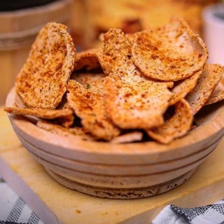 

Basreng koin pedas gurih 1 kg,500 gr,250 gr
