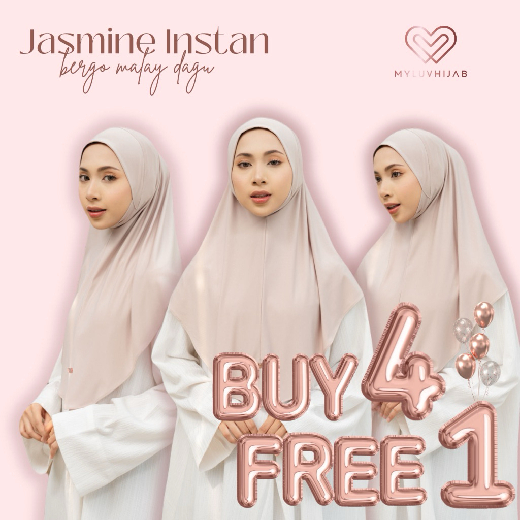Jasmine Instan Malaysia | Instan Dagu Malaysia | Hijab Instan Malaysia