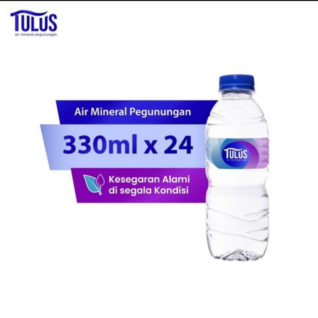 

Air Minum Tulus Kemasan 330ml ( Isi 24 botol )
