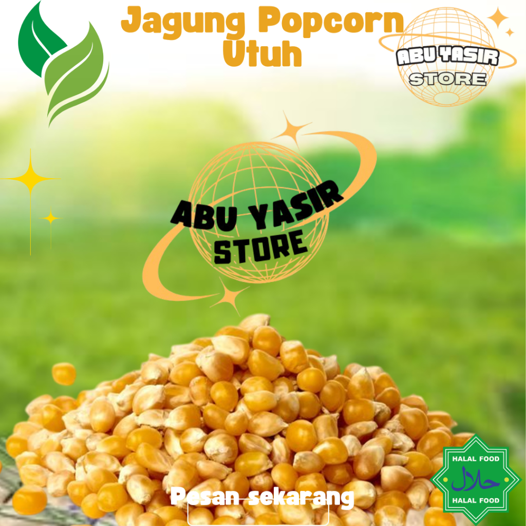 

Jagung Popcorn Utuh 250 Gram – Biji Meletup Besar & Renyah