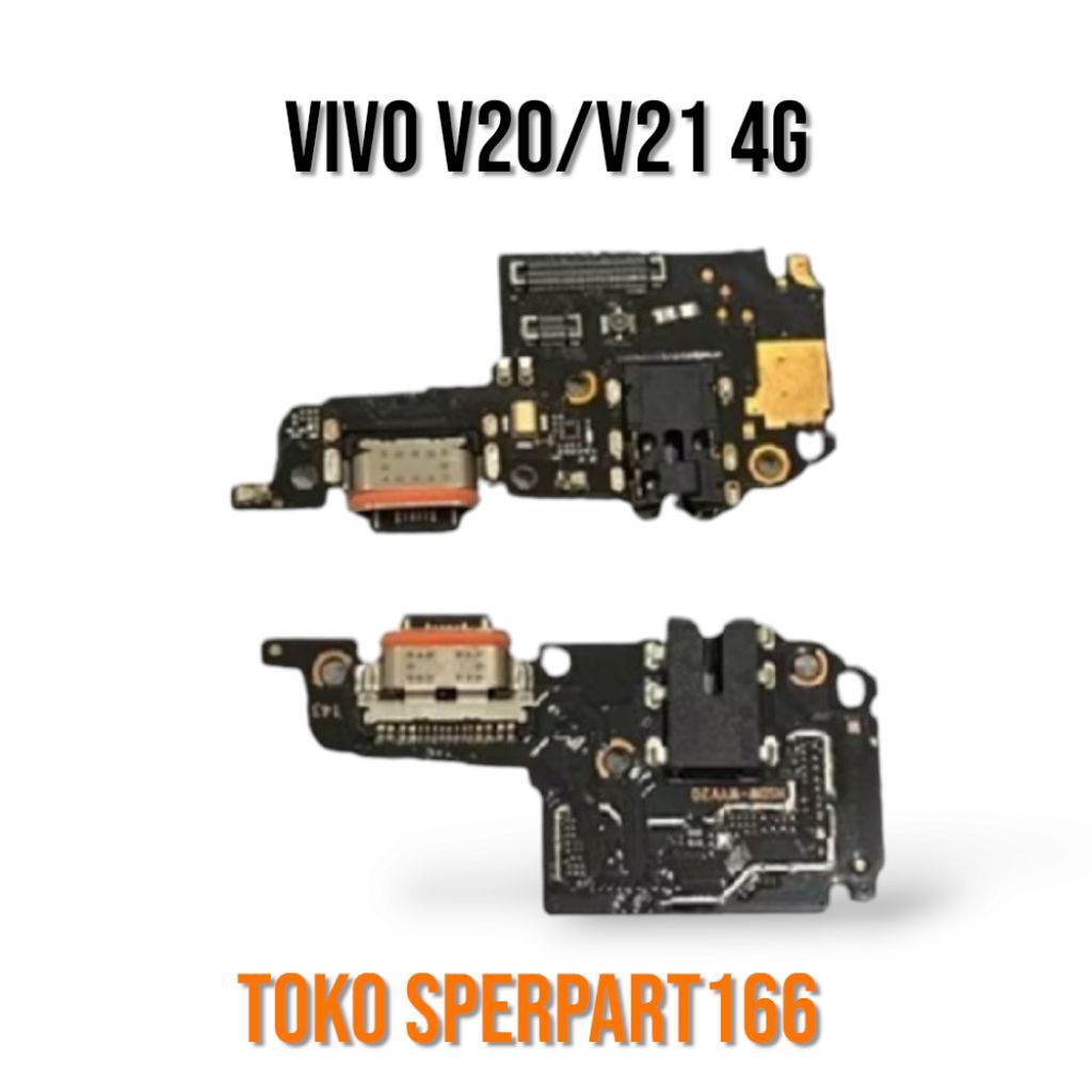 KONEKTOR CAS/PAPAN CAS PCB BOARD PLUG IN KONEKTOR CHARGER VIVO V20/V21 4G ORI PLUS IC