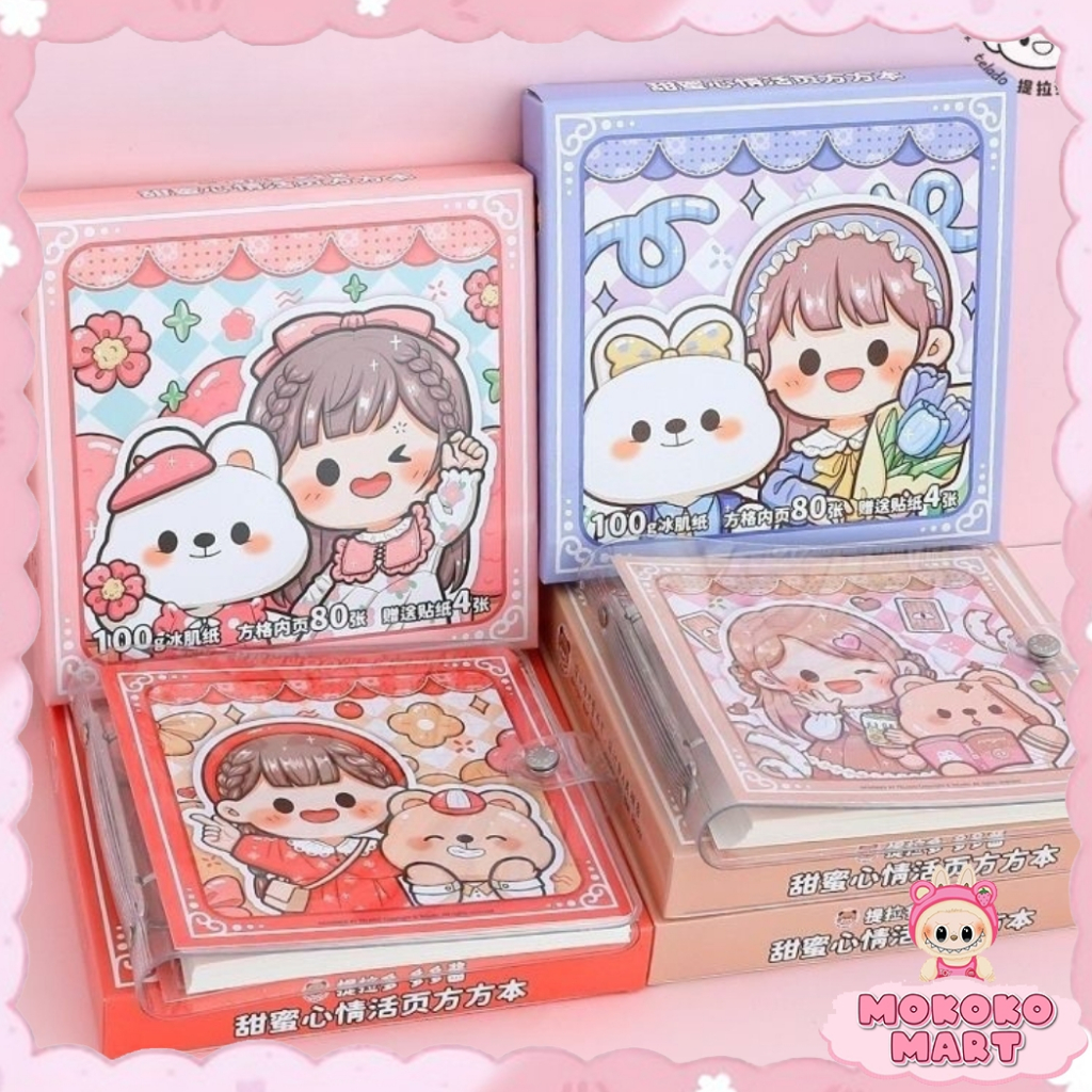 

MM Buku Binder Diary Dodogirl Fashion isi 80 Lembar Free 4 Stiker Binder Note Lucu Karakter TLD95