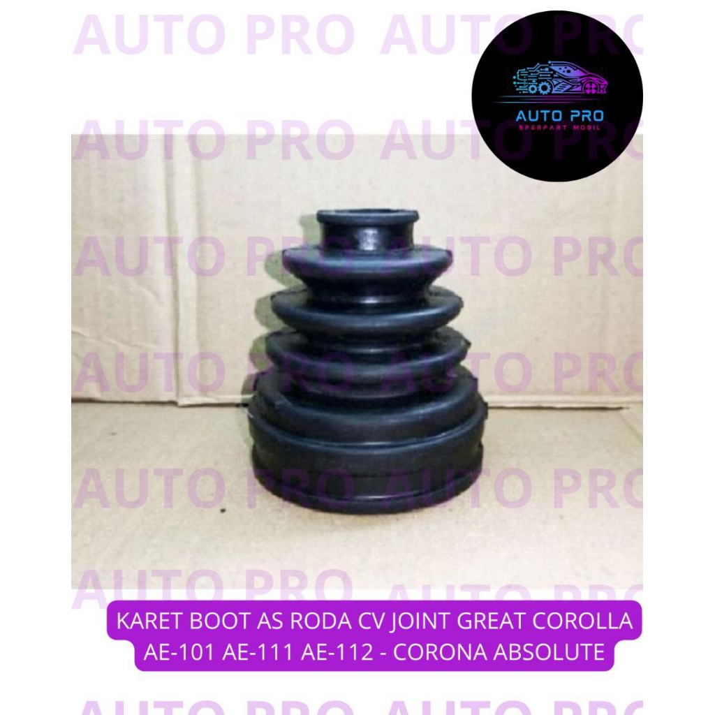 Karet Boot As Roda CV Joint GREAT COROLLA AE-101 AE-111 AE-112 - CORONA ABSOLUTE #sperpartmobil