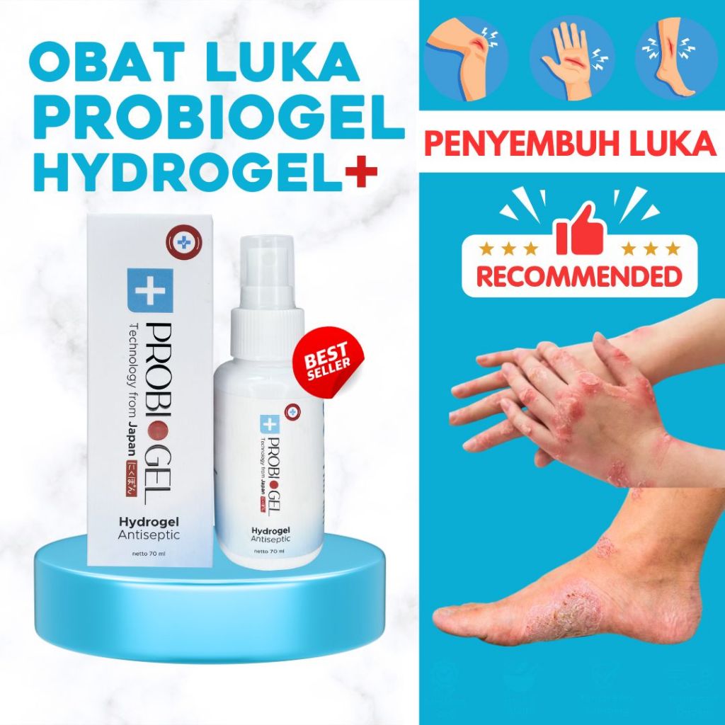 Obat Luka Bakar Probiogel Hydrogel Luka Diabetes Koreng Antiseptic Spray isi 70ml