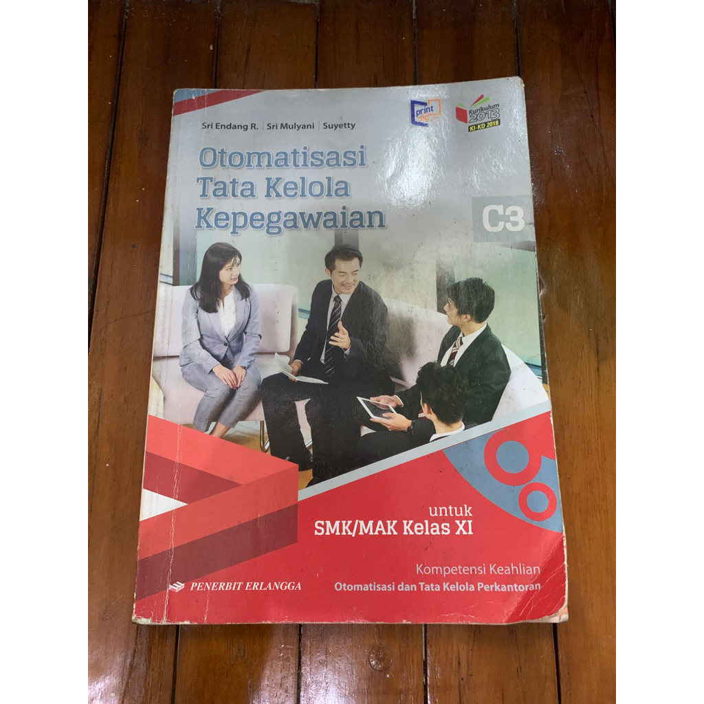 Buku Otomatisasi Tata kelola kepegawaian Kelas 11 / Xi OTK KEPEGAWAIAN Otk kepegawaian kelas 11 kela