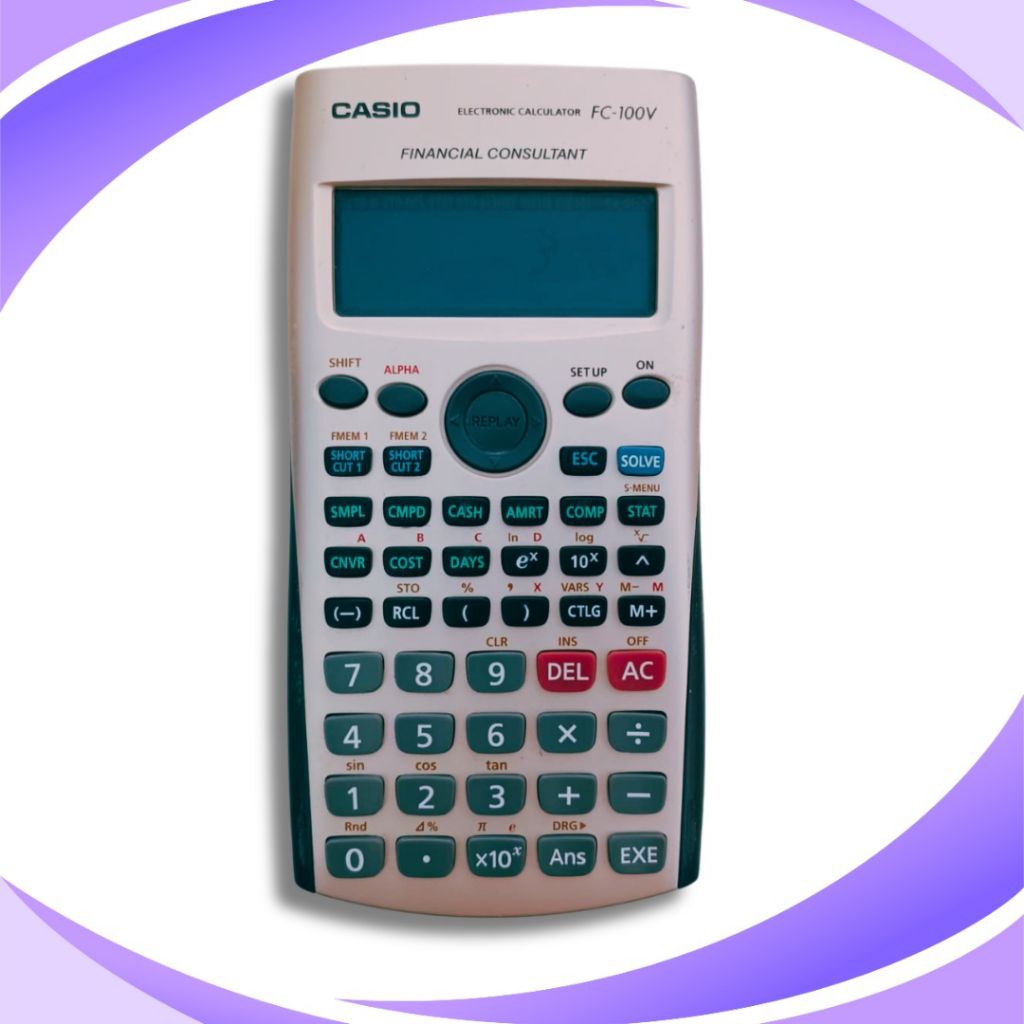 

kalkulator finansial *Casio FC-100V*